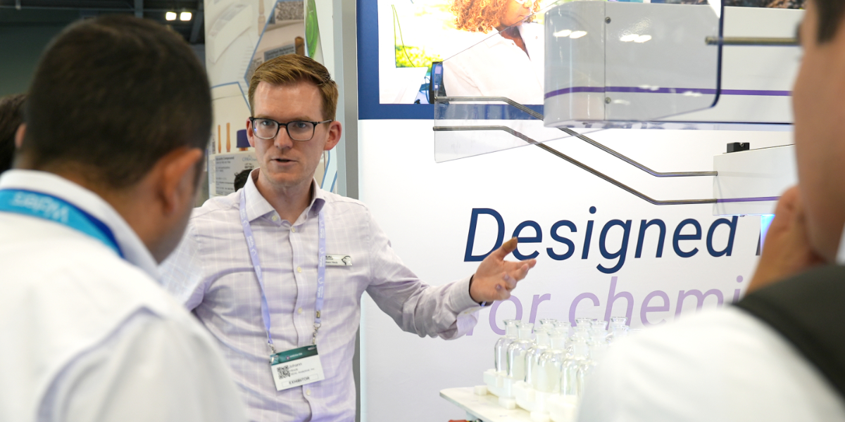 SEAL Analytical exhibiting robotic systems for automated BOD, discrete analyzers, and continuous flow analyzers at TCEQ 2026.